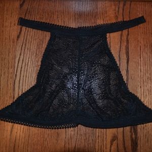 Victoria's Secret Black Lace Halter Bralette